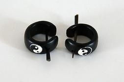 0recchini in LEGNO DI COCCO TAO YIN YANG ANALLERGICI 100% mo
