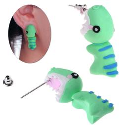 3d Dinosauro Orecchino Lobo Vite Pendente Bigiotteria Donna