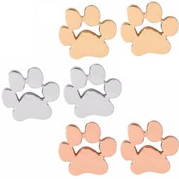 Orma Impronta Zampa Cane Gatto Orecchino Vite Bigiotteria