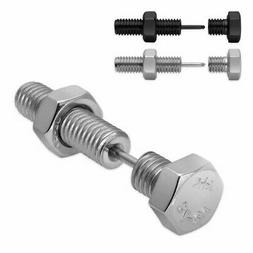 1 Finto Plug Vite Esagonale Con Mamma Viti Acciaio Argento N