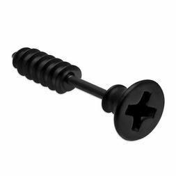 1 Finto Plug Viti Acciaio Inox Nero Falso Plug Phillips Punk