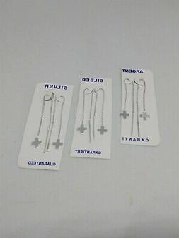 Donna Ragazza In Argento 925, Catena Ciondolo Pendente Croce