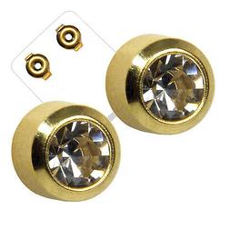 Piercing Cristallo Oro Acciaio Chirurgico