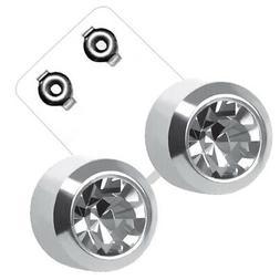 A Bottone Medici Piercing Cristallo Acciaio Chirurgico