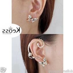 Donna Farfalla Orecchio Marca Keoss Orecchino Con Pietre Cli