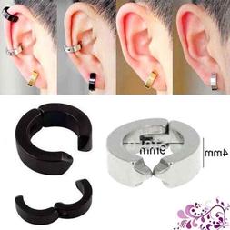 2 Pezzi Oro Blu Argento Acciaio Inox Finto Piercing Punk Cli