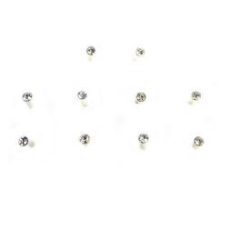 10 Orecchino Naso Piercing Nasino Argento 925 Brillantino 2 