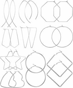 A Cerchio Grande Set Per Donna In Acciaio...