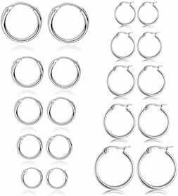 A Cerchio Piccoli Per Donna Senza 10 Paia-argento