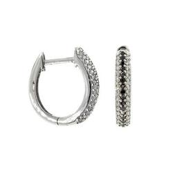 10k Oro Bianco Multicolori Diamante & Nero Ricoperto di Bomb