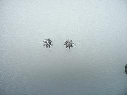 14K Oro Bianco Diamante 1/2 Ctw Fiocco di Neve Design con Fo