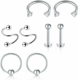 VF VFUN 16G Piercing Helix Orecchino Acciaio Chirurgico Naso
