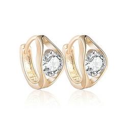 18 K Placcato Oro Bambino Battesimo Regalo Angel Eye Cerchi 