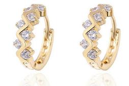 Per Piccolo Ragazze Donne Bianco Zirconi Cerchi