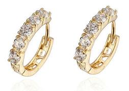 Per Piccolo Ragazze O Donna Bianco Zirconi Cerchi