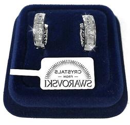 Uomo Donna Pl. Oro Bianco 18k Con Cristalli Swarovski Sw18