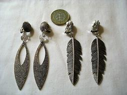 Toppa Clips No Buco Metallo Argento Strass Bigiotteria