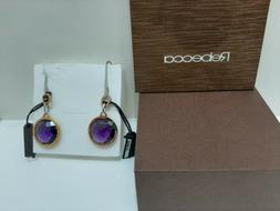 Bronzo Dorato Pietre Color Ametista Sfaccettate Brobsa25