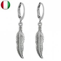 2 orecchini a cerchio con pendenti annata