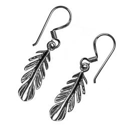 Indiani- Piume Piuma Orecchini Pendenti Feather 925er Argent