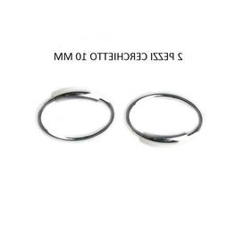 Piercing Cerchio Da Naso  Cartilagine Trago Argento 925 10 M