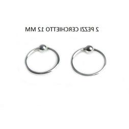 Piercing Cerchio Da Naso Pallina Cartilagine Trago Argento 9