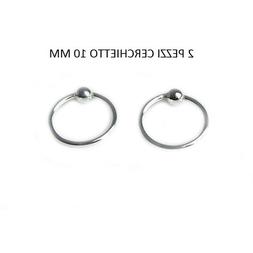 Piercing Cerchio Da Naso Pallina Cartilagine Trago Argento 9