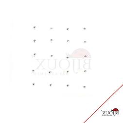 20 Orecchino Naso Piercing Nasino In Argento 925 Forma Palli