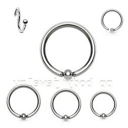 20G 2mm Fisso Perlina Chirurgico Acciaio Captive Anello Naso