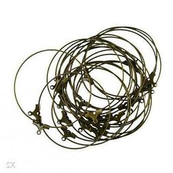 20pcs Gioielli Filo Di Perline Cerchio Anello Orecchino Fare