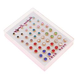 A  Con Cristallo Tondo Con Strass 4mm-7mm Set Lady