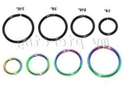 2pc. 20g 18g Anodizzato Acciaio Chirugico Seamless Pieghevol