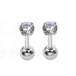 2x Piercing Anelli Cristallo/Trago/Labbro/Orecchini Cartilag