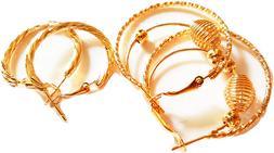 A Cerchio Placcato Oro New Pair