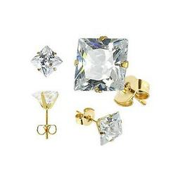 316L Chirurgico Acciaio Gp Orecchino Cartilagine Quadrato 3m