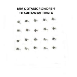 4 Orecchino Naso Piercing Nasino In Argento 925 4 Griff Bril