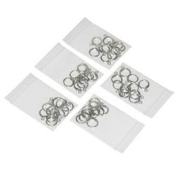 50 12mm Silver Ring Earring Ear Finding Back Hoops Loop fit 