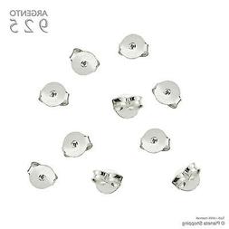 5 Mm Chiusure Basi Perno Monachelle Argento 925