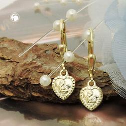 Pendenti Gancio Cuore Angelo Brillante 14kt