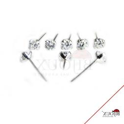 Naso Piercing Nasino In Argento 925 Brillantino Zircone 2,5 