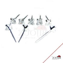 Naso Piercing Nasino In Argento 925 Brillantino 2x2 Zircone