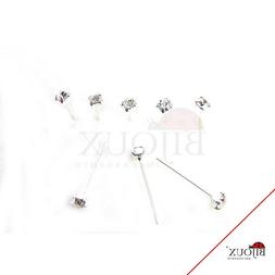 8 orecchino naso piercing nasino in argento