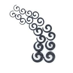 Spina Orecchio Acrilico Nero Goth Gioielli Uomo