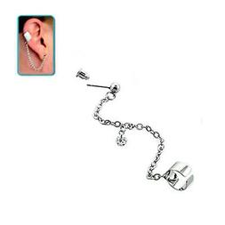 925 Argento Sterling Slave Orecchino Cartilagine Elica Polsi