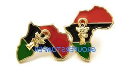 Africa Con Occhio Di Horus Su Ankh Post Stile Perno Forato O