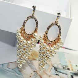 Am _ Festa Matrimonio Donna Bellezza Cavo Ovale Perle Finte 