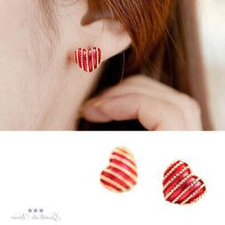 Donna Rossi Colori Nero Bianco A Forma Di Cuore Dorati