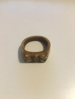 anello in avorio crema artigianale uomo donna