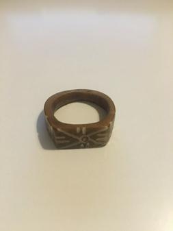 ANELLO IN AVORIO CREMA ARTIGIANALE UOMO DONNA...OCCASIONE!!!