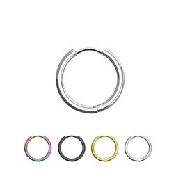 Anello Orecchino Clicker Lucido Acciaio Cerniera Orecchio Tr